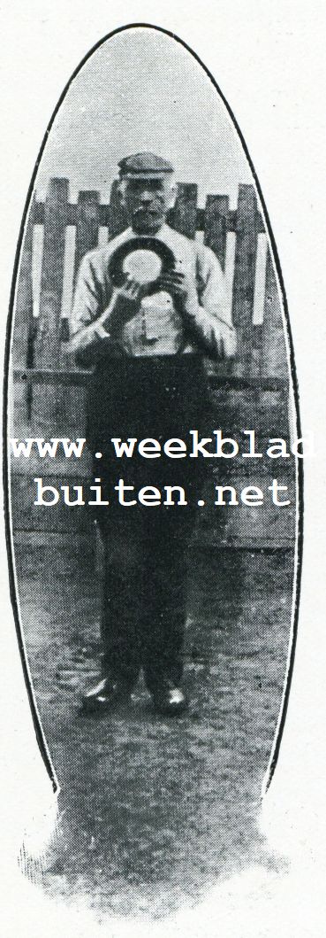 Het werpschijf-spel. Een nieuwe sport. Voor den worp