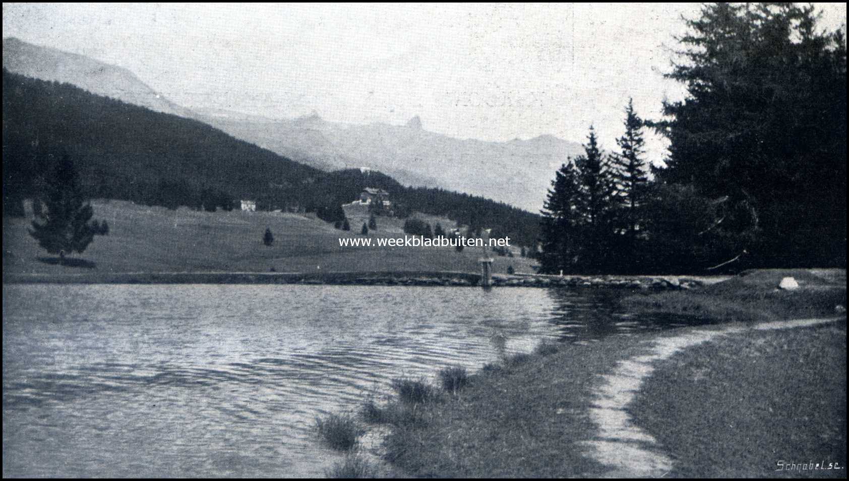 Een praatje over golf. Op de links te Montana