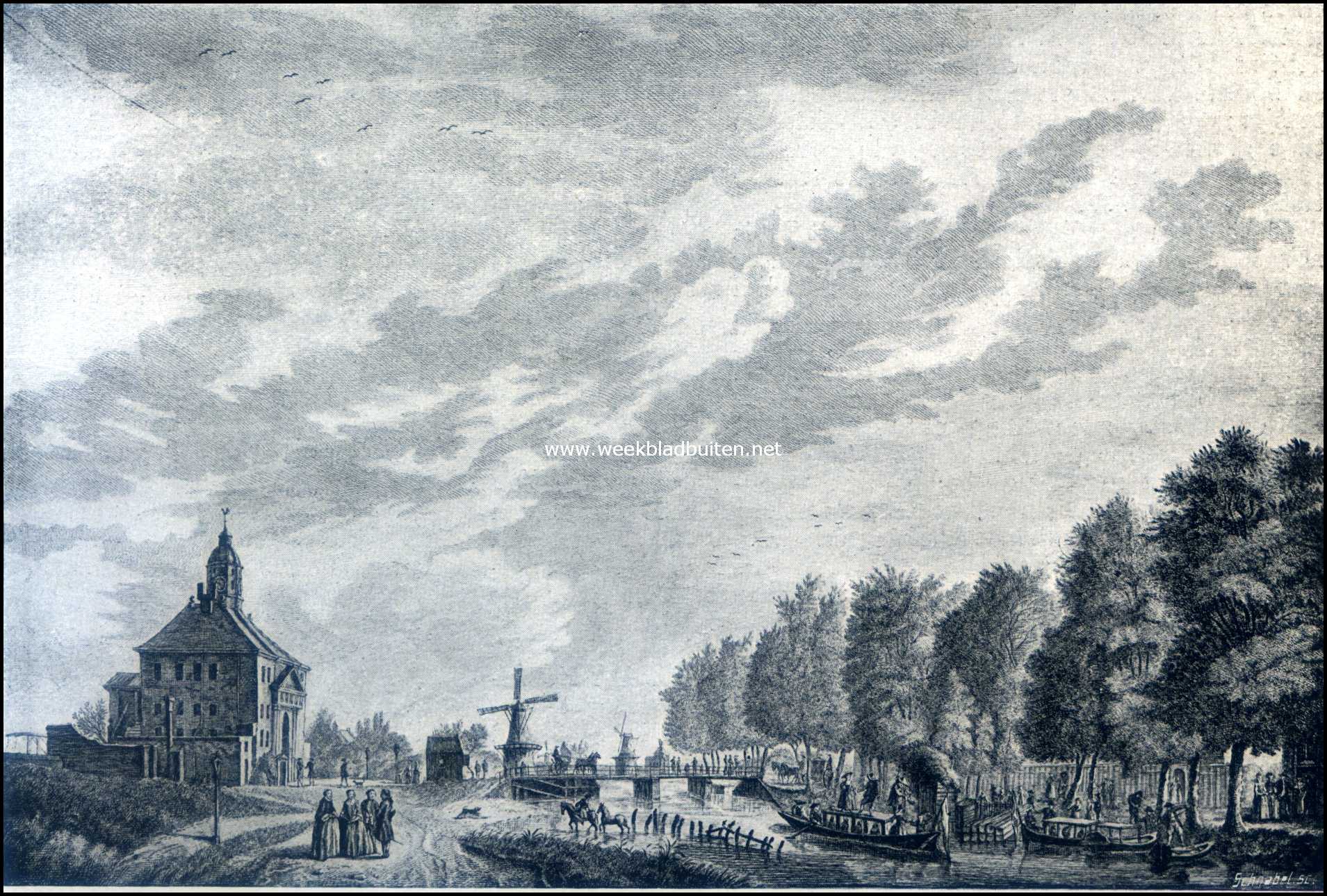 Van den Amsterdamschen zelfkant. Muiderpoort. Nar een oude gravure