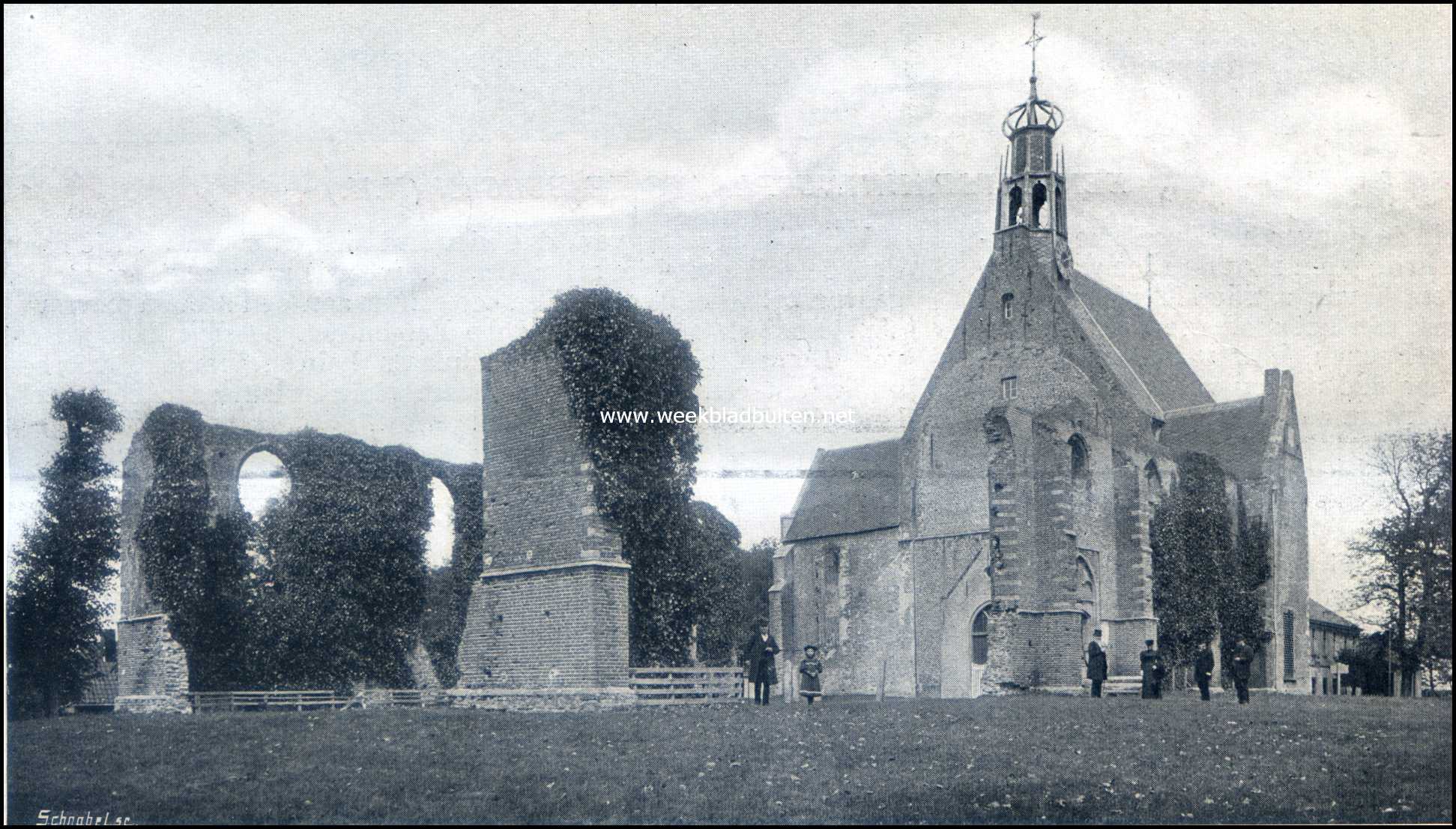 Een Natuur-Idylle. Kerk met ru�ne te Bergen (N.H.)