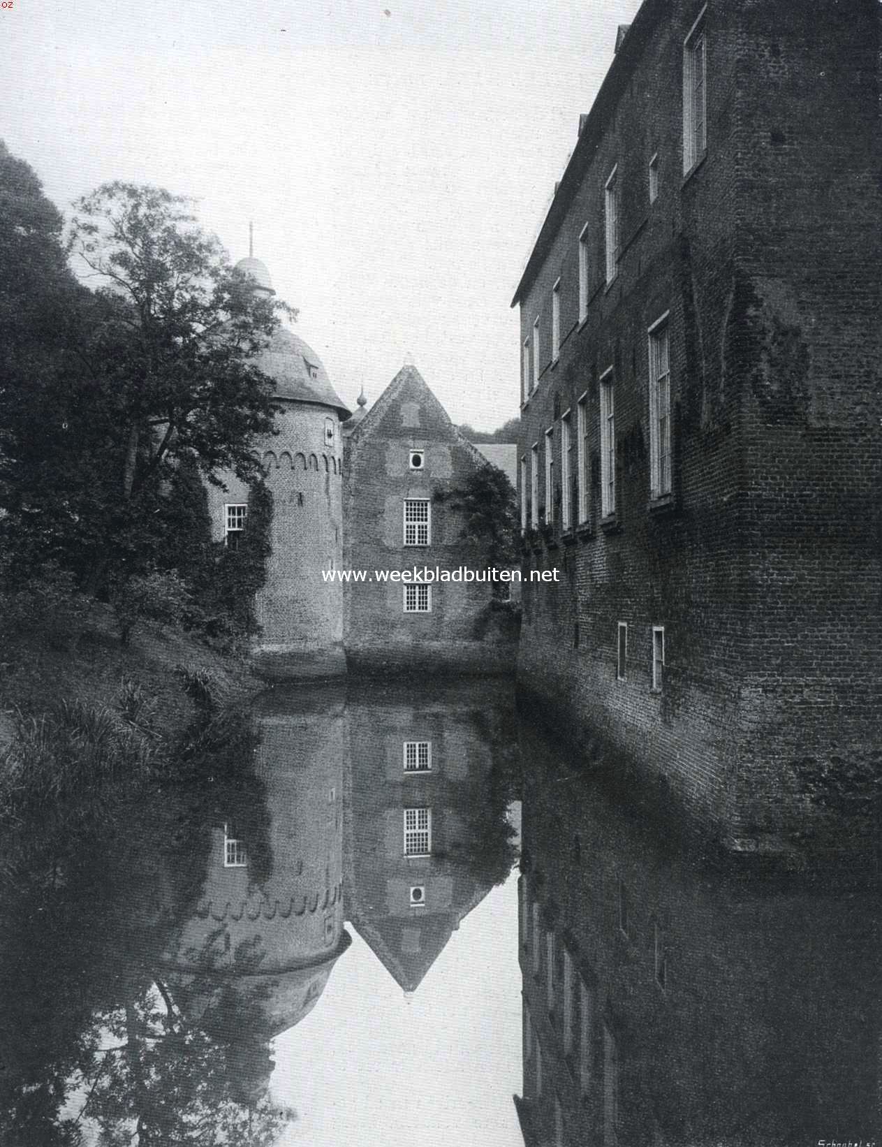 Het kasteel Well (L.). Het kasteel Well. Binnengracht