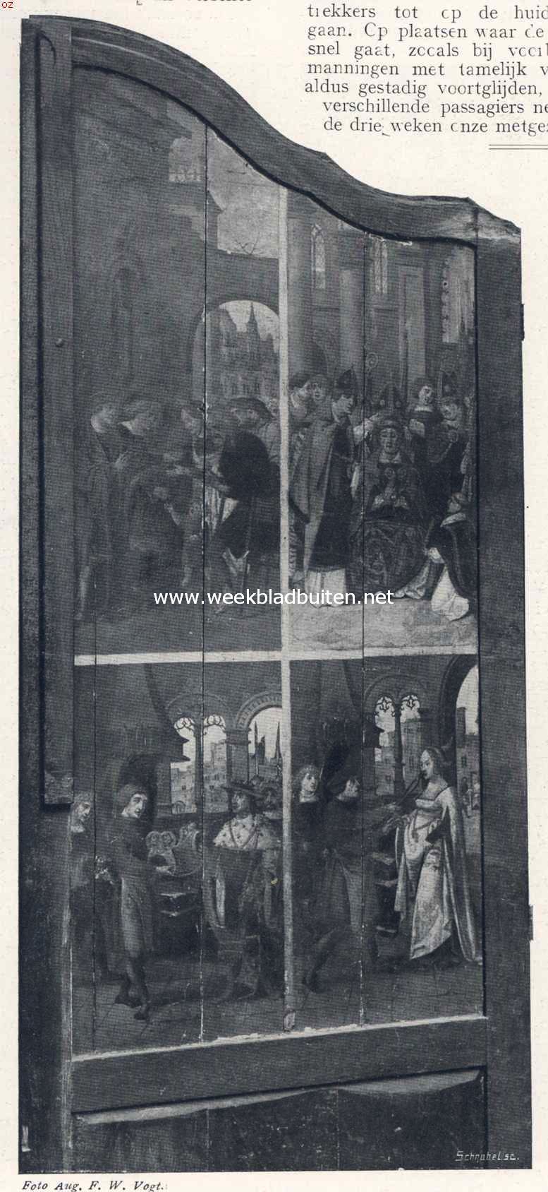 Horst (L.) en het kasteel. Schilderij, deel uitmakende van eene triptiek in de kerk te Horst (L.) 2