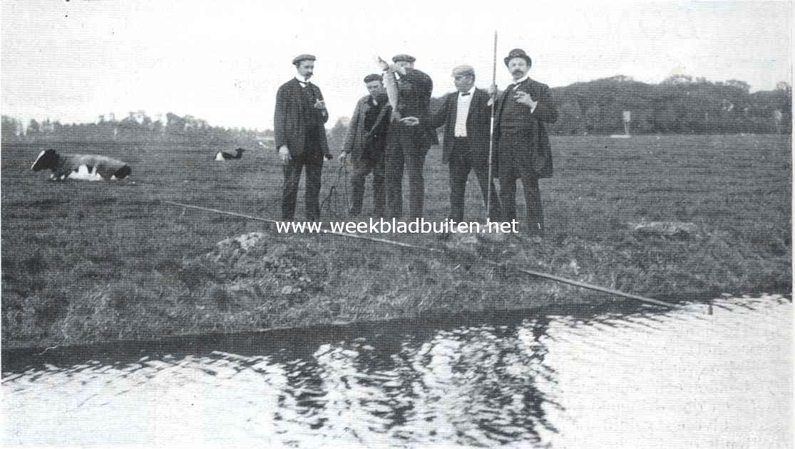 Snoek visschen. Een mooie snoek van zeven pond