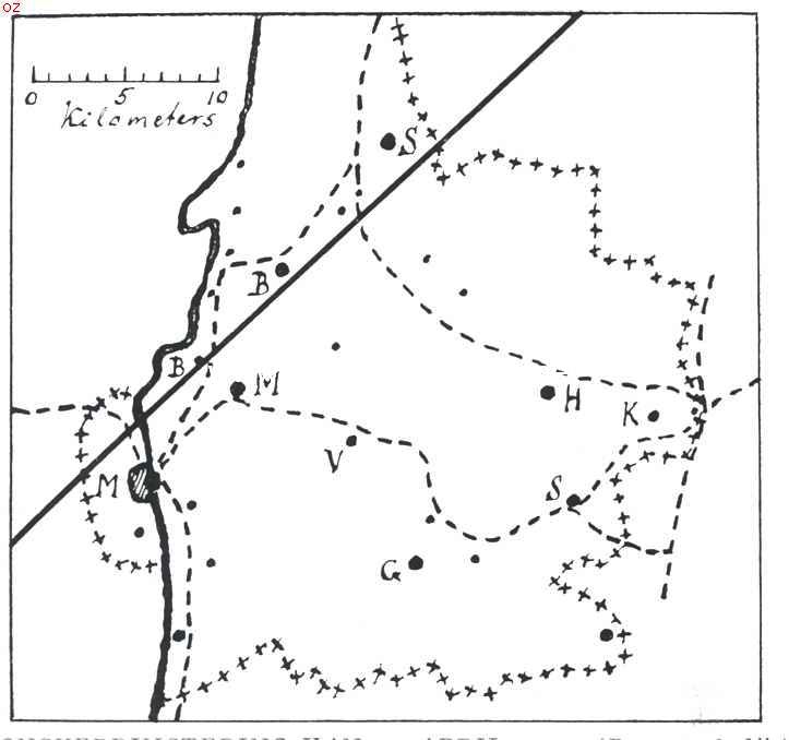 De sterrenhemel in April. Zonsverduistering van 17 April 1912 (de centrale lijn)