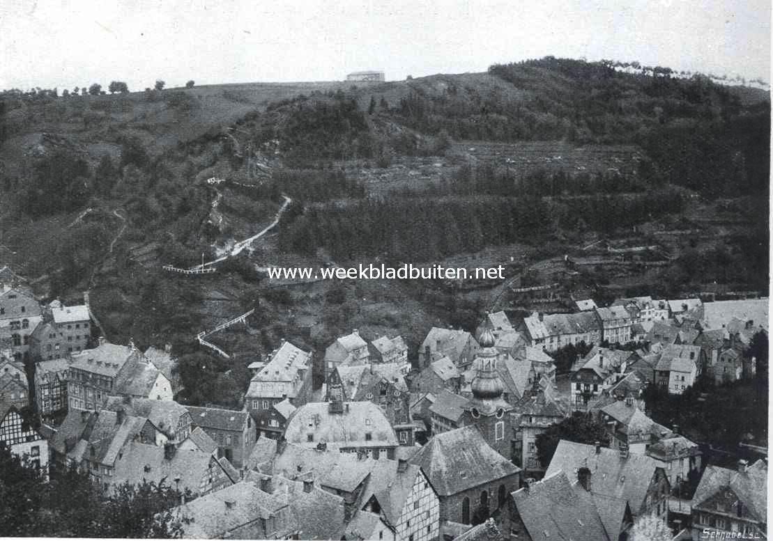 Montjoie. De kern van het stadje