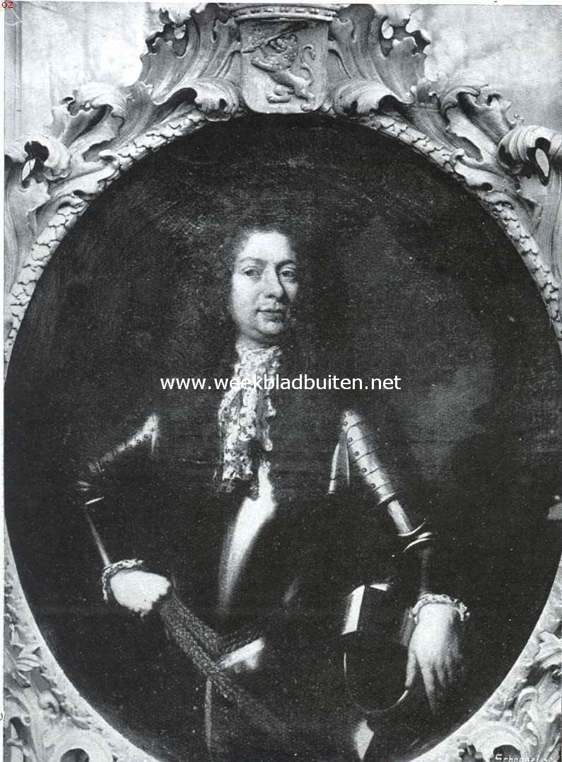 Kasteel Nyenrode. Johan Ortt, heer van Nyenrode en Breukelen 1642-1701. Naar de schilderij door Nic. Maes in het bezit van Jhr. Ortt van Schonauwen