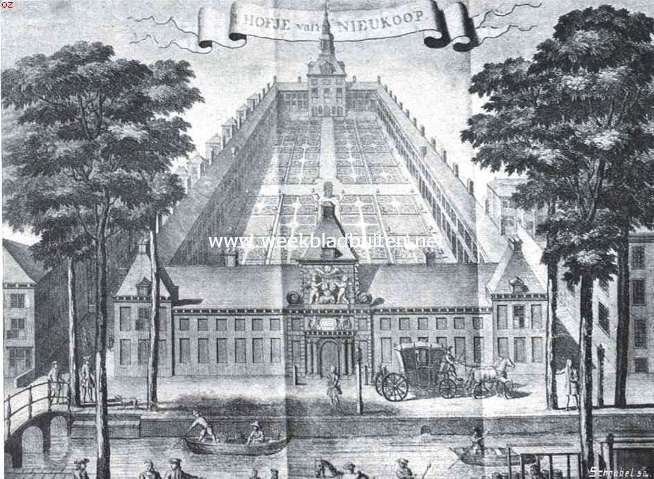 Haagsche hofjes. Het Hofje van Nieuwkoop omstreeks 1740