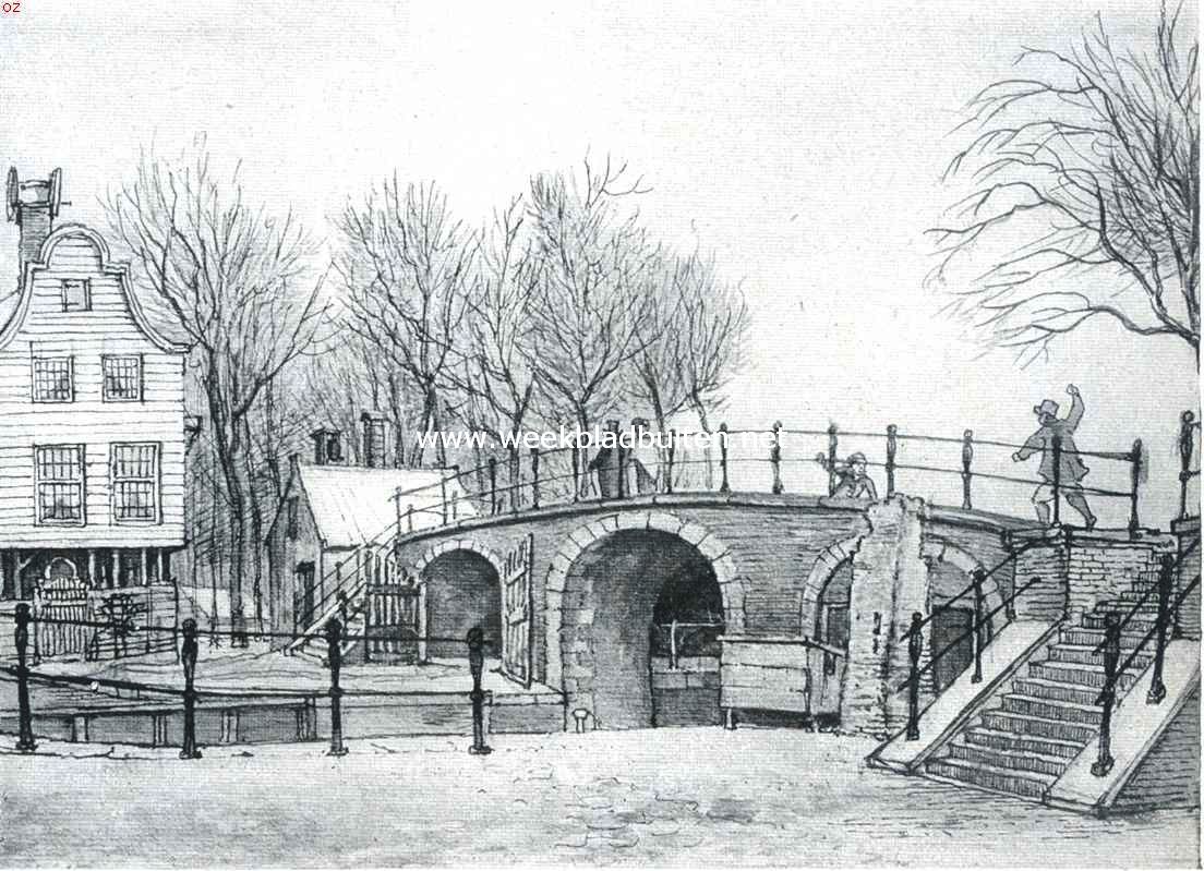 De Boerenwetering in verleden en toekomst. De Weteringpoort, vr de afbraak in 1841. Naar een aquarel van G. Lamberts. Sted. Arch. Amsterdam