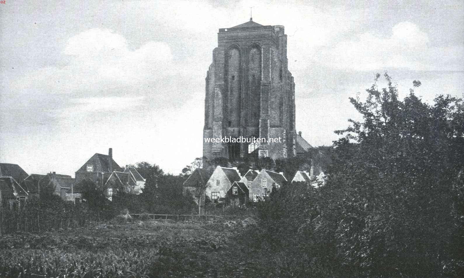 Zierikzee. Gezicht van het westen op den St. Lievens Monstertoren