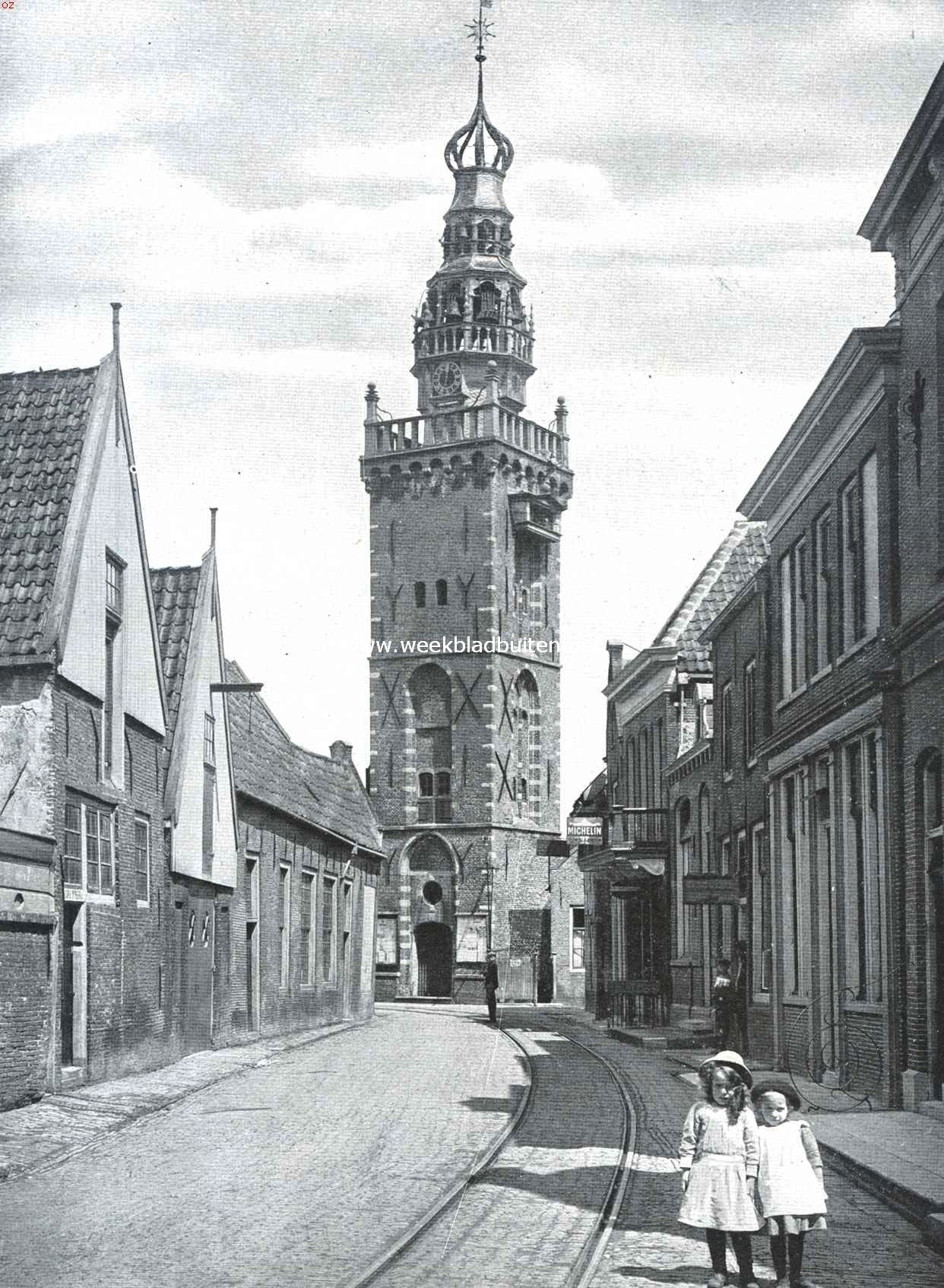 Monnikendam. Gezicht uit de Kerkstraat op den 