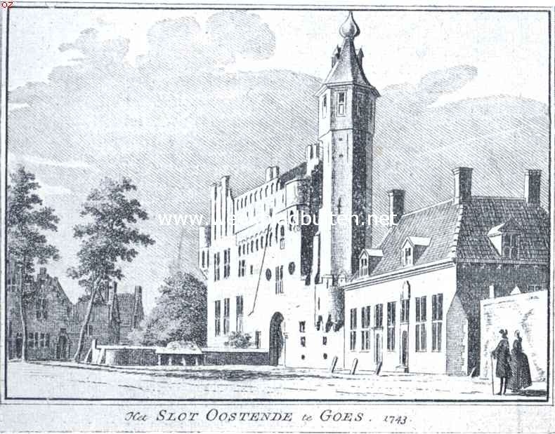 Het Slot Oostende in de eerste helft der 18de eeuw
