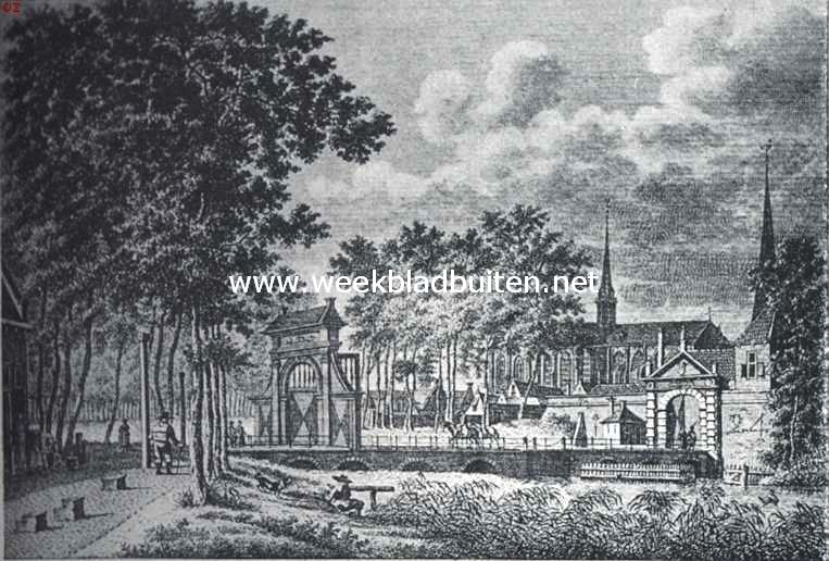 De Zuidpoort te Goes, omstreeks 1852 gesloopt. Naar een prent in de oudheidskamer ten Raadhuize
