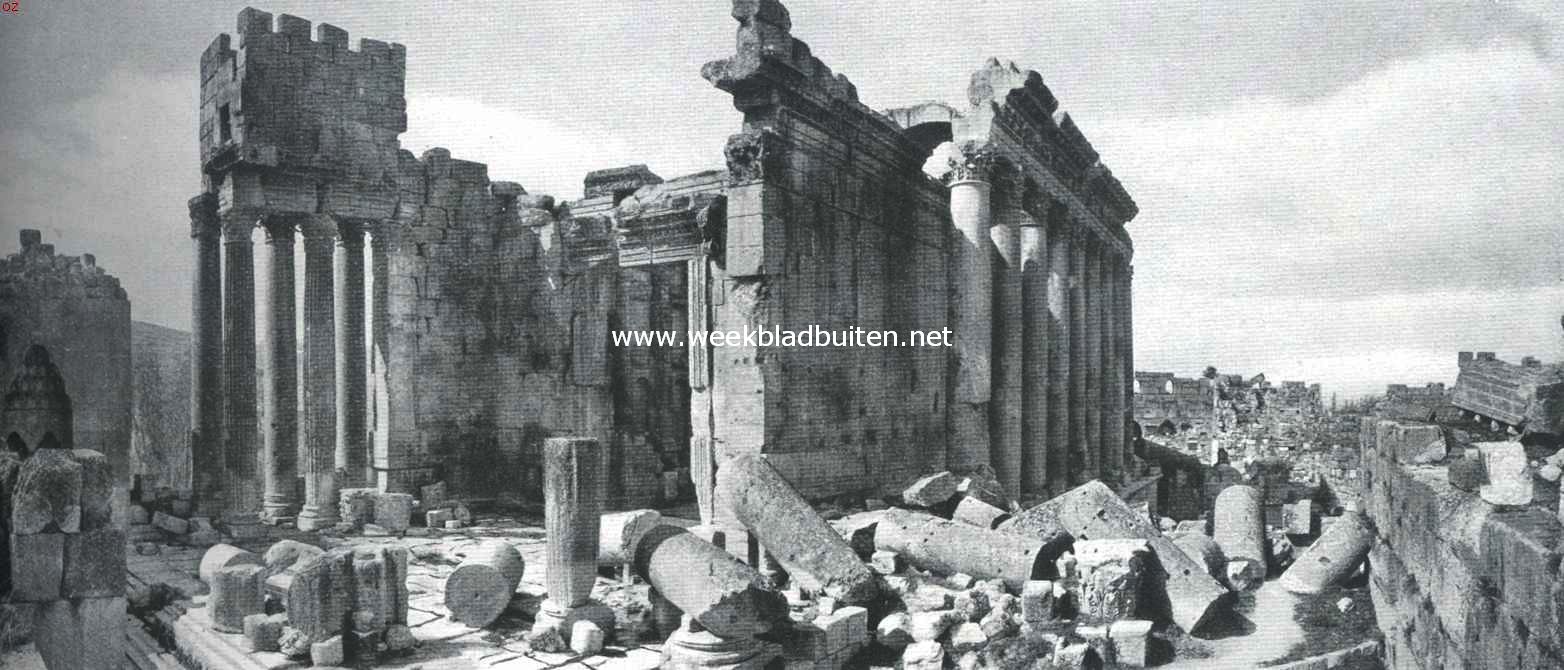De bouwvallen van Ba�lbek. 