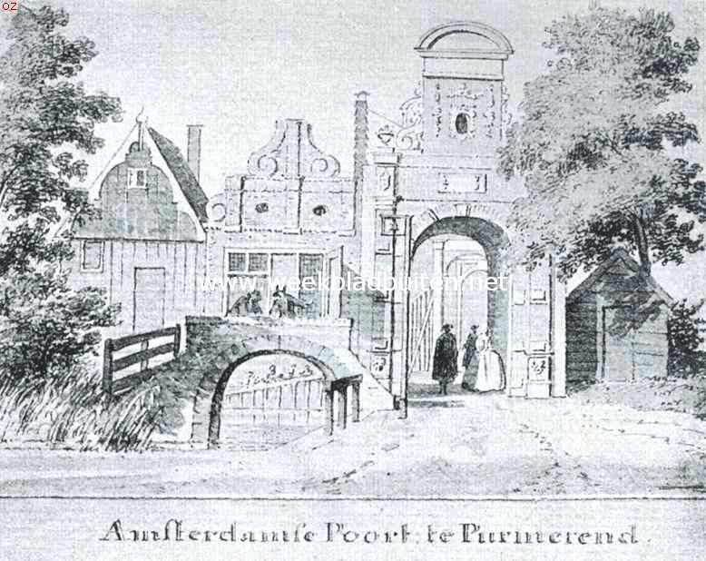 Purmerend. De Amsterdamsche Poort in de achttiende eeuw