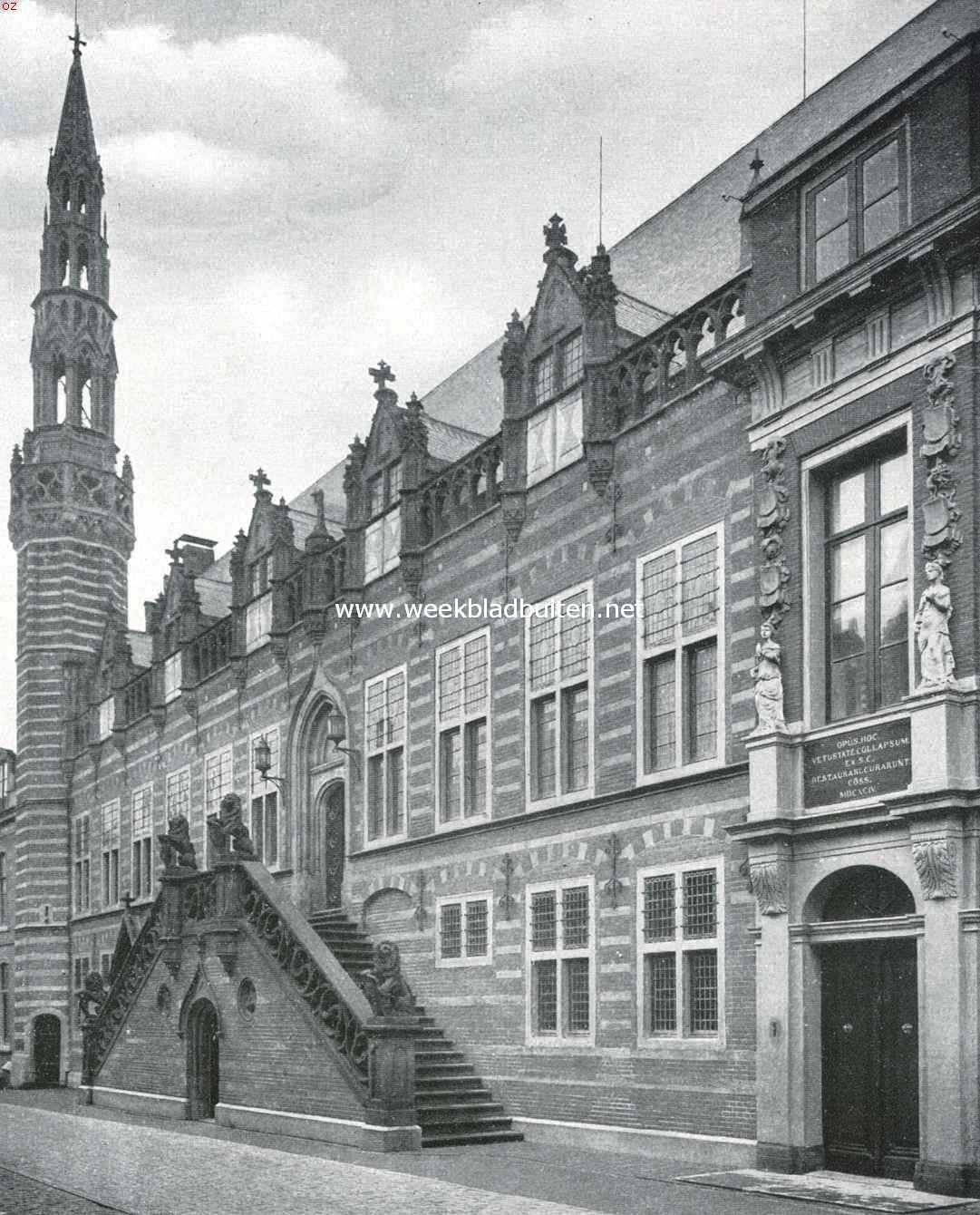 Het Stadhuis te Alkmaar na de restauratie van 1912-1914