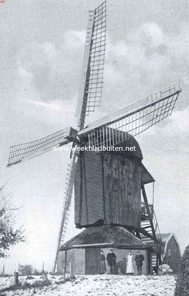 De Bavoortsche molen bij Amersfoort. Opgenomen op den dag van afbraak 3 Dec. 1917
