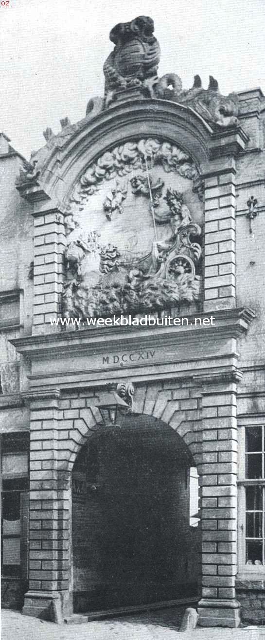 Het Neptunuspoortje te Yperen v��r de verwoesting der stad
