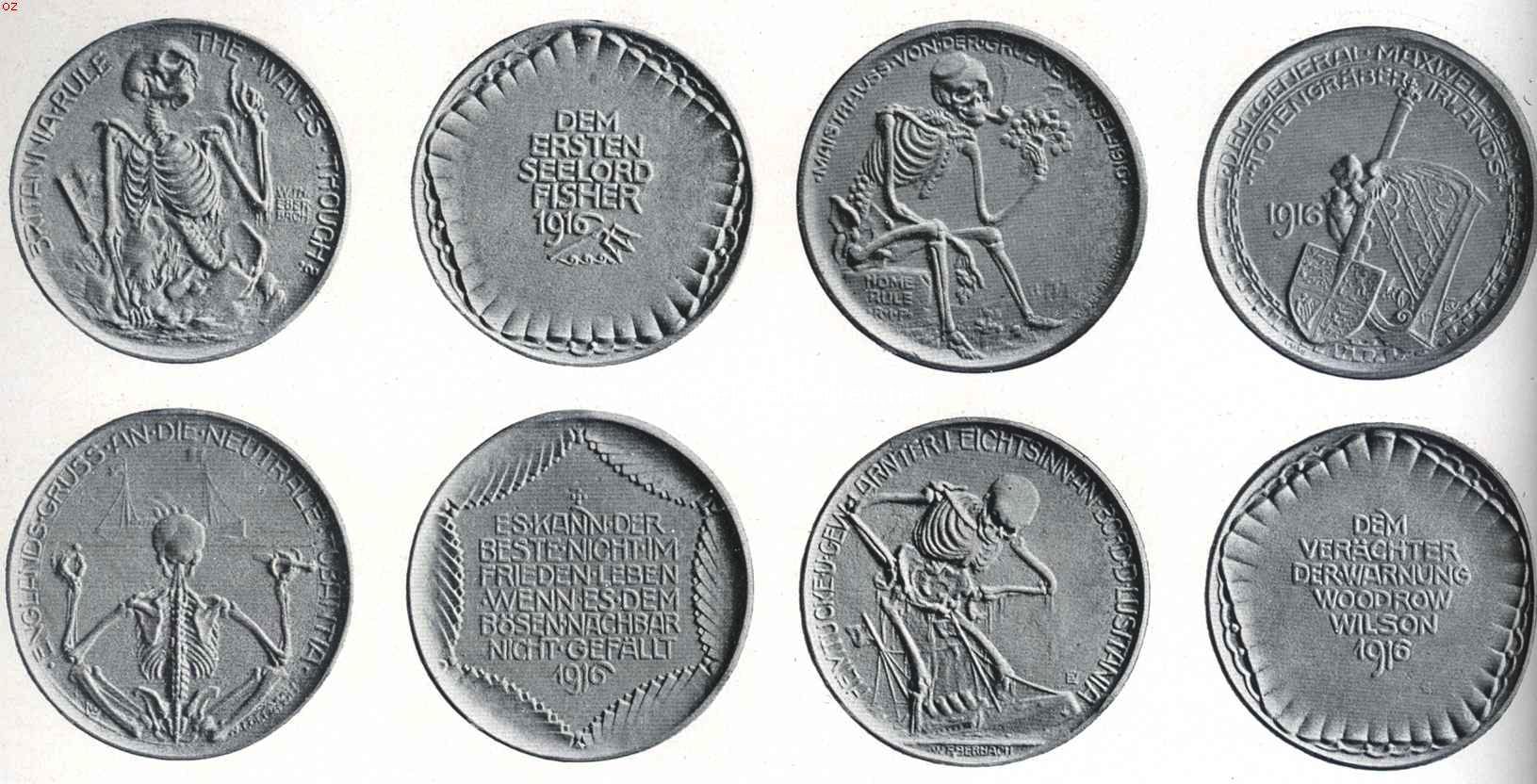 Over oorlogscuriosa. De Totentanz-penningen, door de Duitschers aan hun vijanden opgedragen