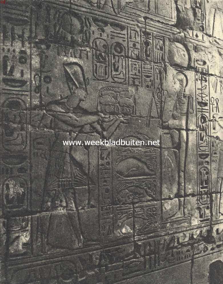 De Nijlreis. Egyptisch tempel-relief