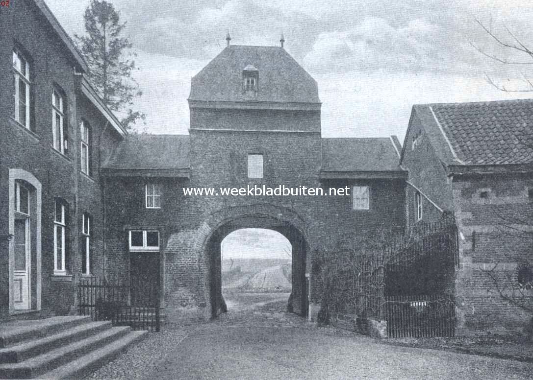 Het Huis Oelsbroeck of De Dael onder Nuth (Limburg.). Het Huis Oelsbroeck, voorpoort