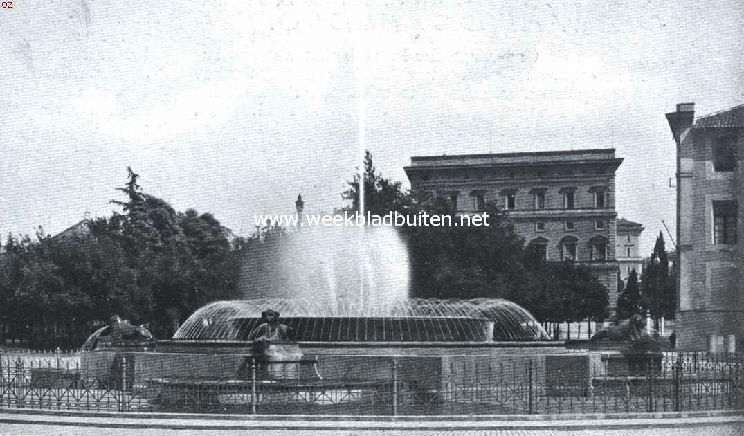 De fonteinen van Rome. De vroegere Aqua Marcia-fontein