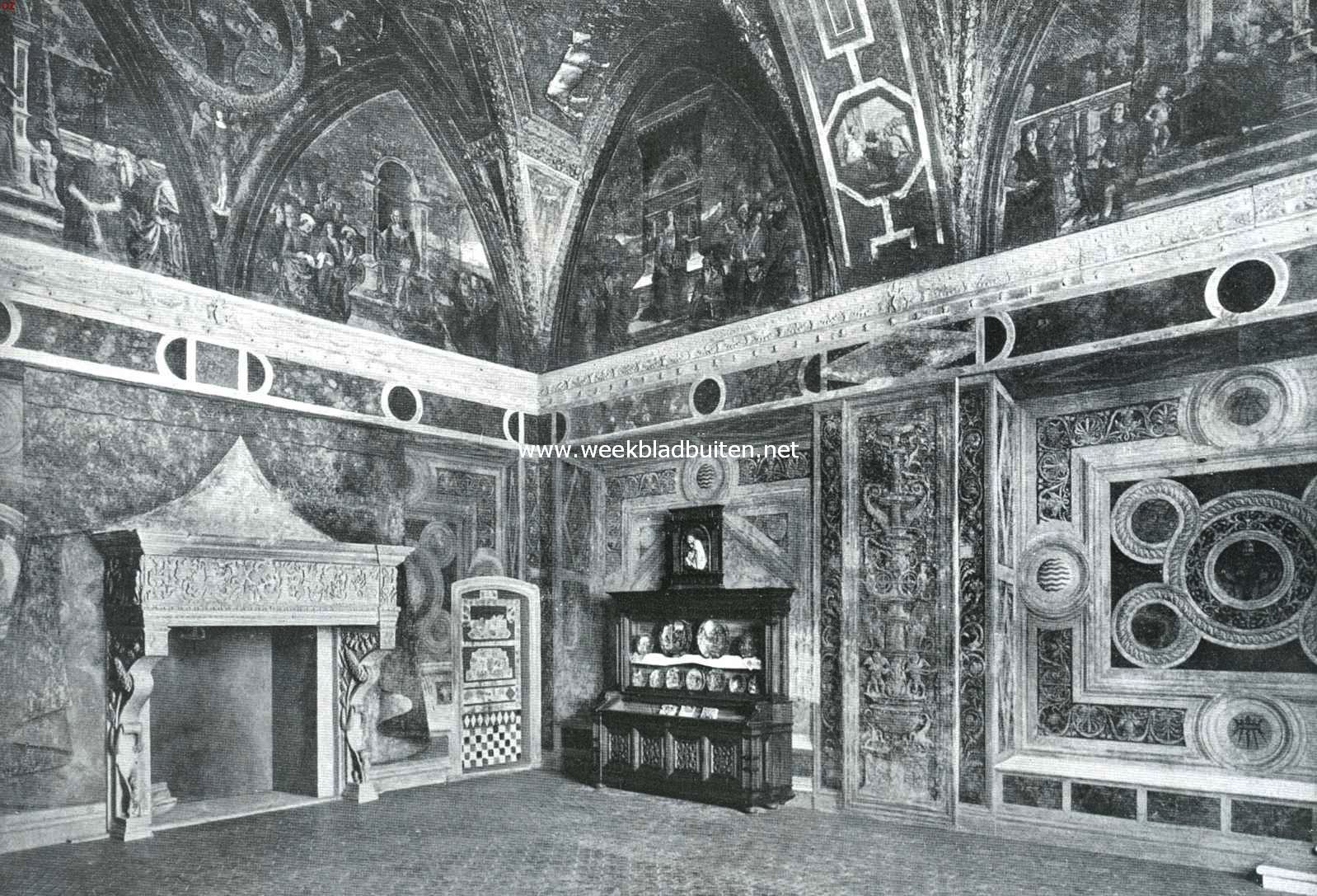 Rome, de stad der paleizen. De Sala della Scienze in het Vaticaan