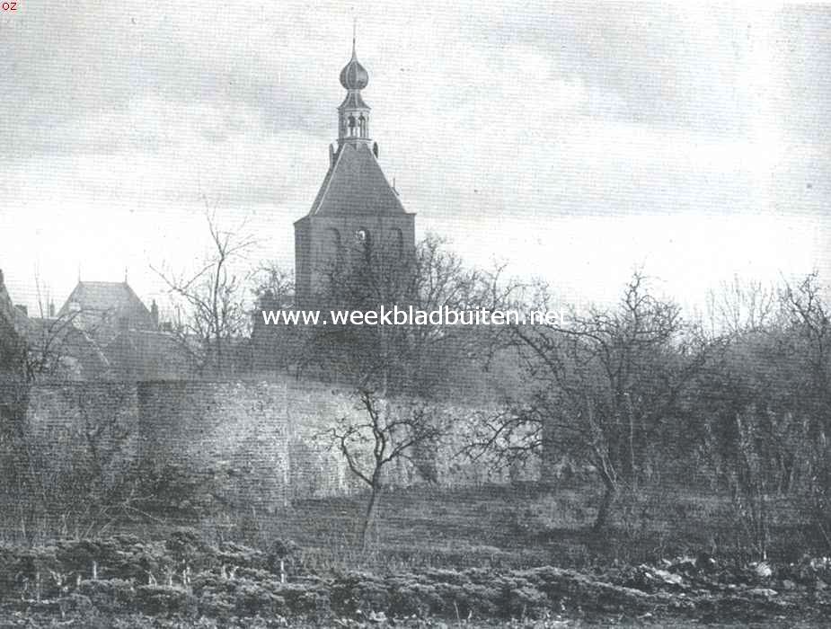 Culemborg. Oude stadsmuren met gezicht op de Binnenpoort
