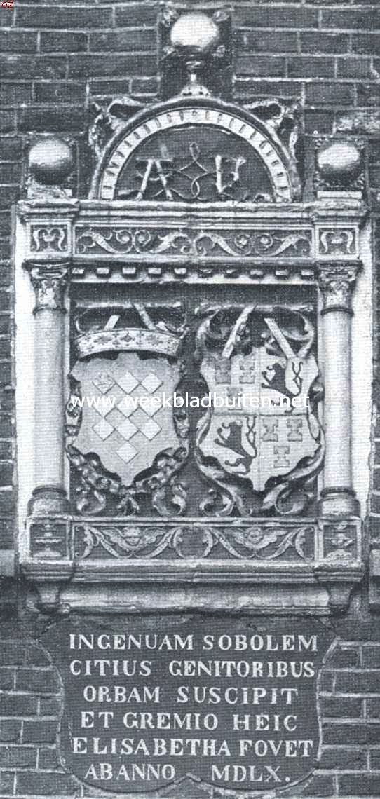 Culemborg. Steen in het Elisabeth-weeshuis