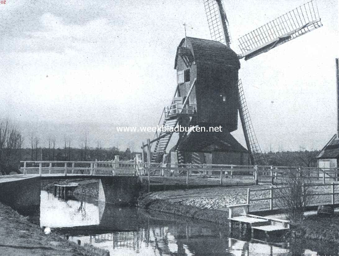 Onze windmolen-typen. Gesloten standerdmolen. Molen aan de Langbroeksche Wetering