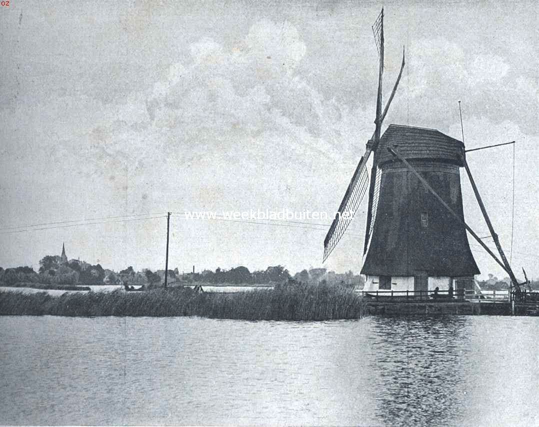 Onze windmolen-typen. Lage bovenkruier. Watermolen bij Hillegersberg
