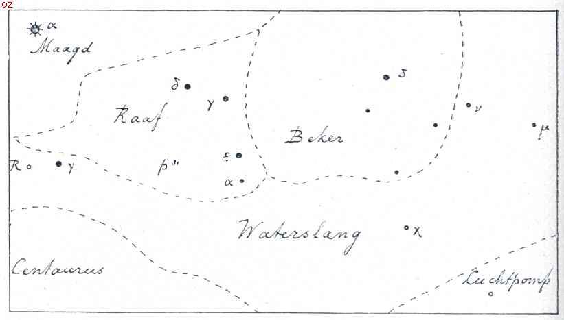 De sterrenhemel in April