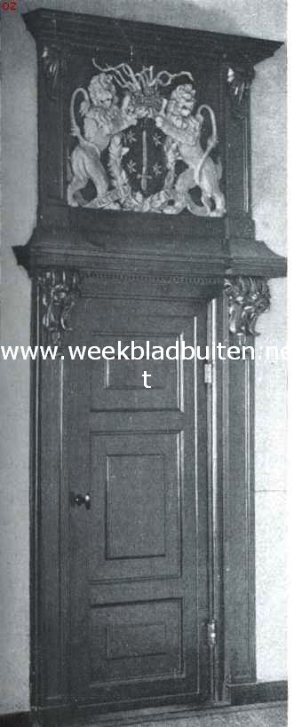 Het Stadhuis te Haarlem. Deur in de Statenzaal (1)