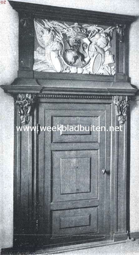 Het Stadhuis te Haarlem. Deur in de Statenzaal (2)