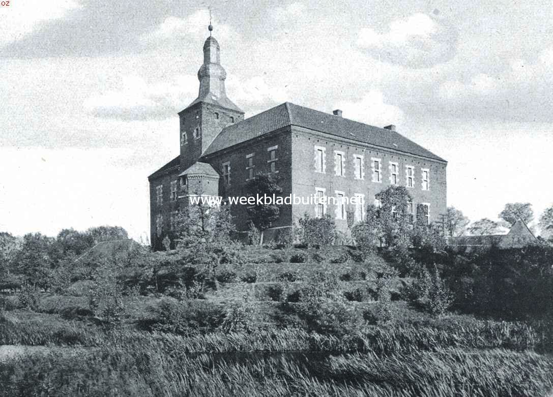 Het kasteel van Limbricht. Gezien van het noord-westen