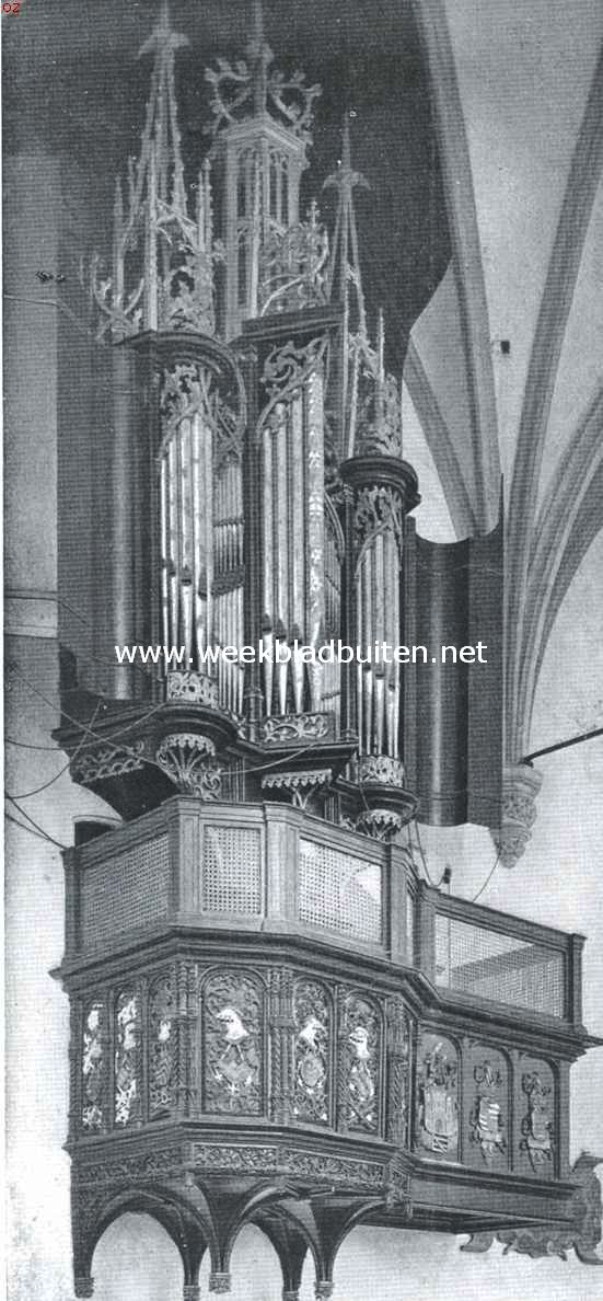De Groote Kerk te Alkmaar. Het oude orgel