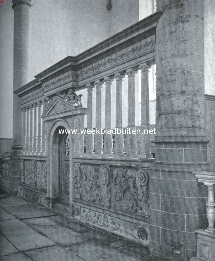 De Groote Kerk te Alkmaar. Afsluiting van een der kapellen