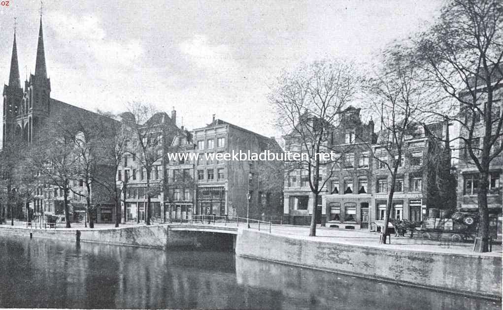 Een zonderling onteigeningsplan. De bedreigde huizen aan het Singel, ter plaatse waar het gebouw voor de Nederlandsche Bank zou moeten verrijzen