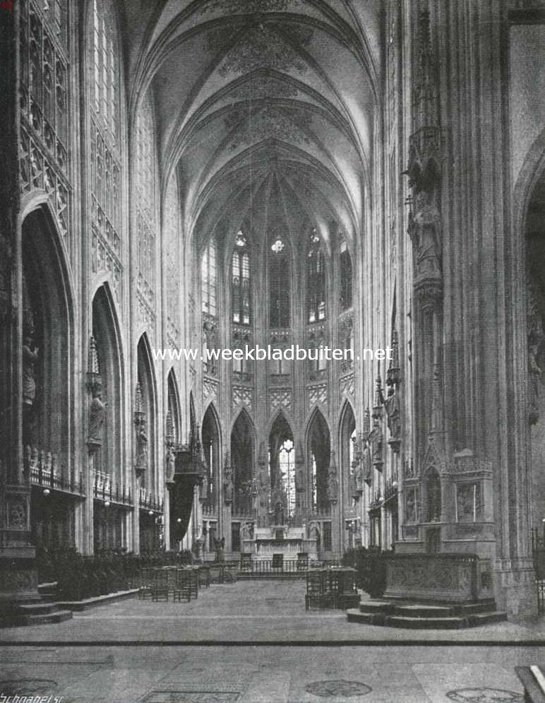 De St. Jans Kathedraal te 's Hertogenbosch. Het koor