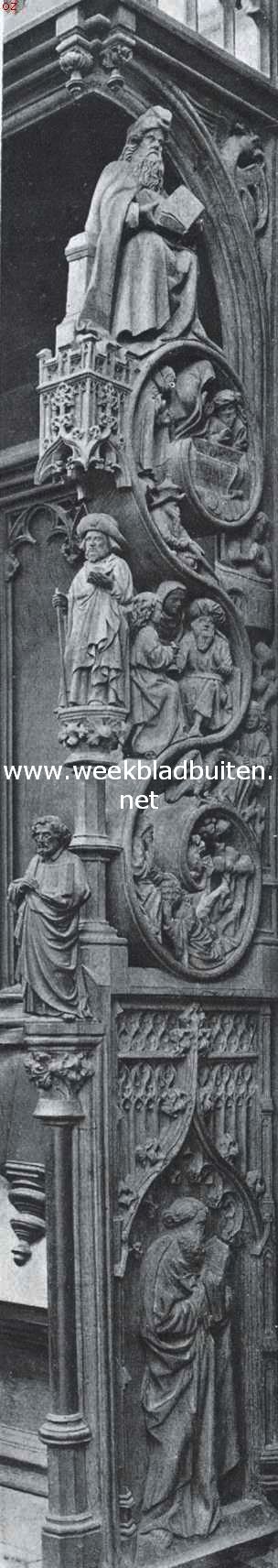 De St. Jans Kathedraal te 's Hertogenbosch. Detail van het koorgestoelte 1