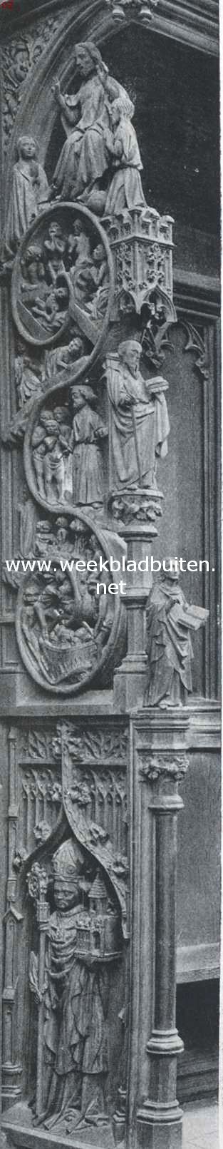 De St. Jans Kathedraal te 's Hertogenbosch. Detail van het koorgestoelte 2