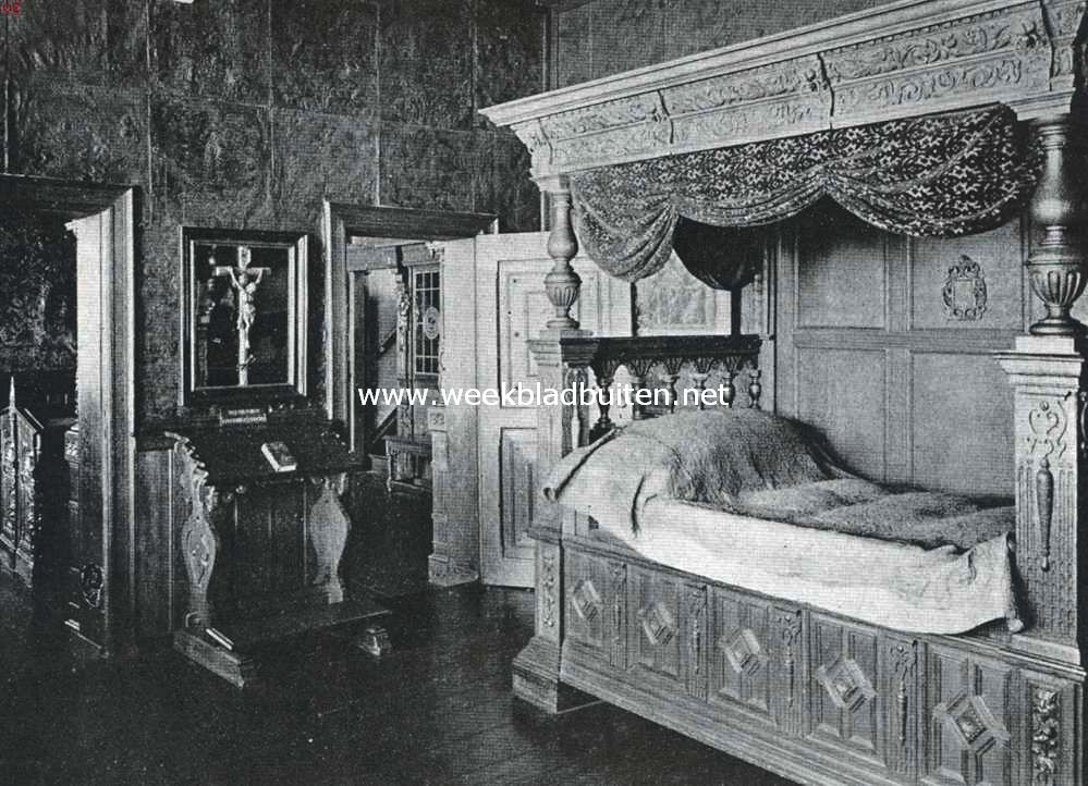 Het Museum Plantijn te Antwerpen. De slaapkamer