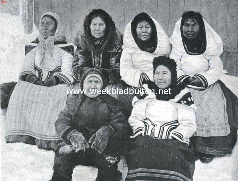 De Eskimo's. Eskimo-vrouwen (Okak, Labrador)