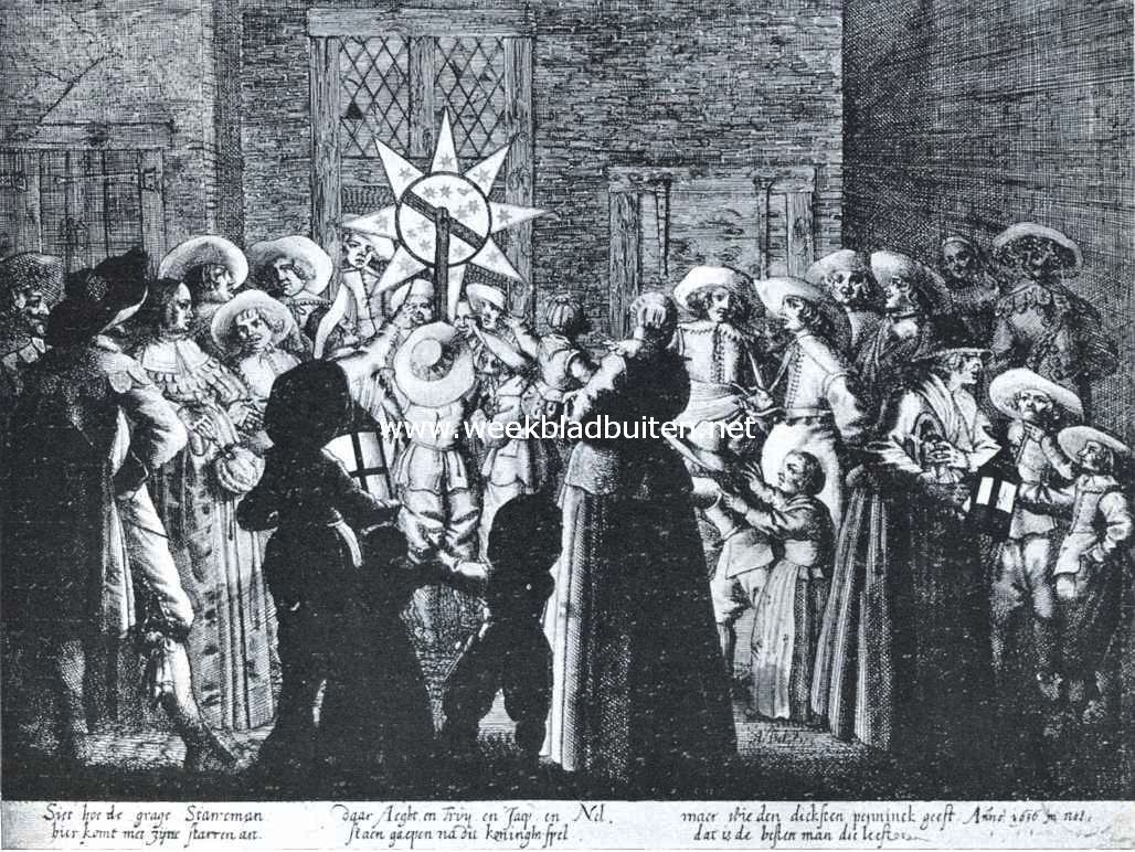 De ster op Driekoningenavond. Naar een prent van Theodoor (1636) in 's Rijks prentenkabinet