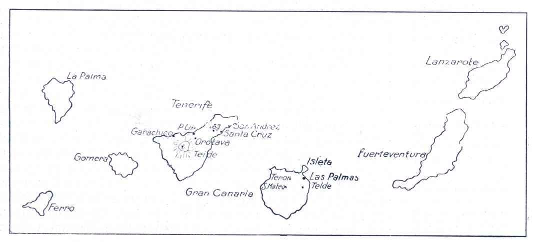 Reisindrukken van de Canarische Eilanden. De Canarische Eilanden
