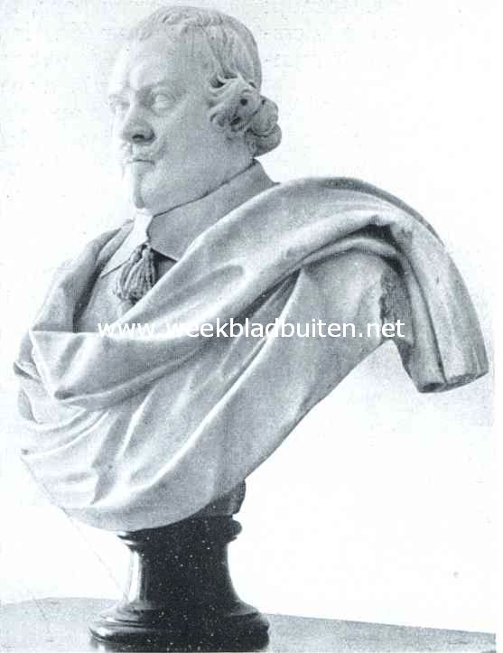 Huize Goudestein. Marmeren buste door Quellyn van Joan Huydecoper van Maarsseveen