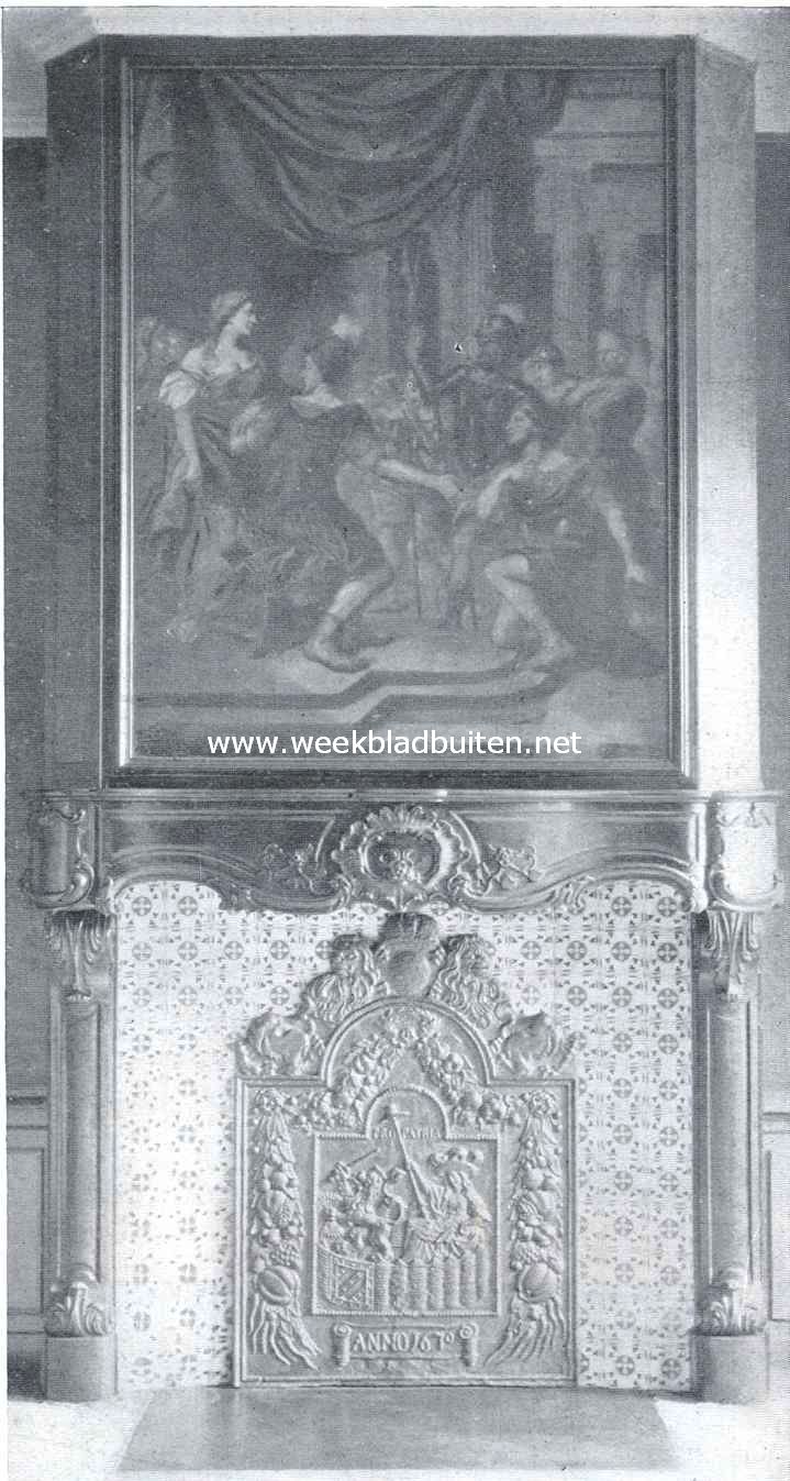 Schoorsteen in de burgemeesterskamer van het stadhuis te Breda