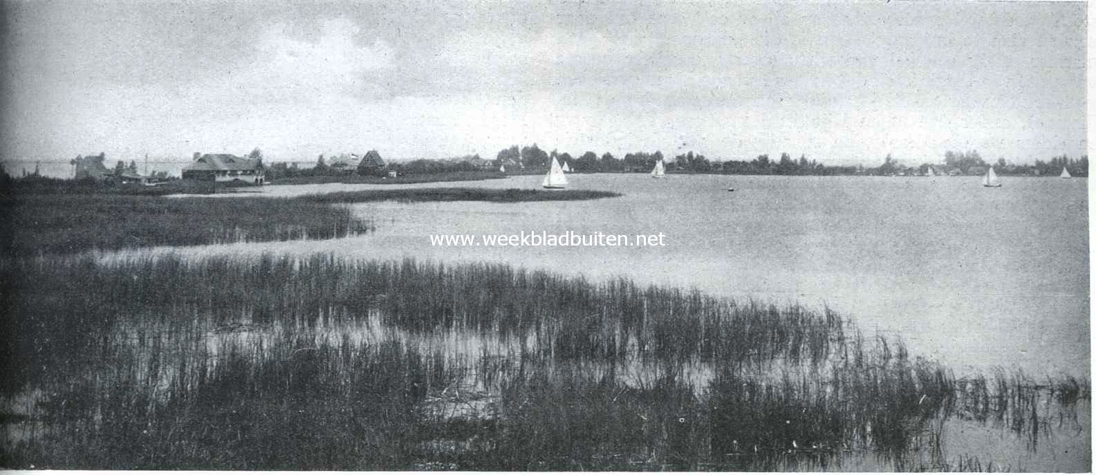 De Loosdrechtsche Plassen. De Eerste Plas, met gezicht op Oud-Loosdrecht