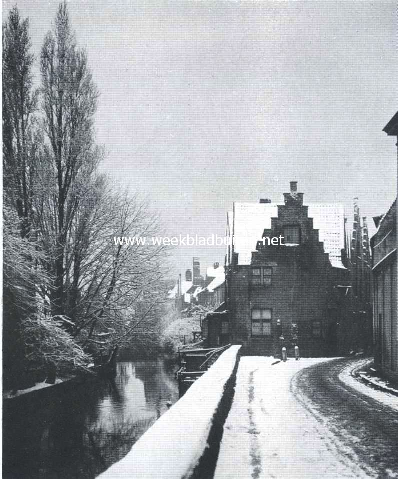 Brugge in winterkleed. Aan de Augustinerrei