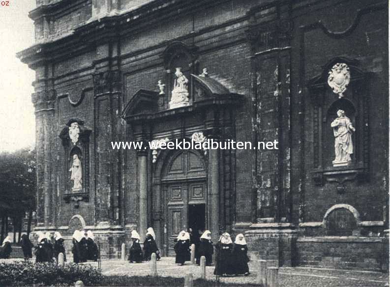 Bij de kerk van het Klein Begijnhof te Gent