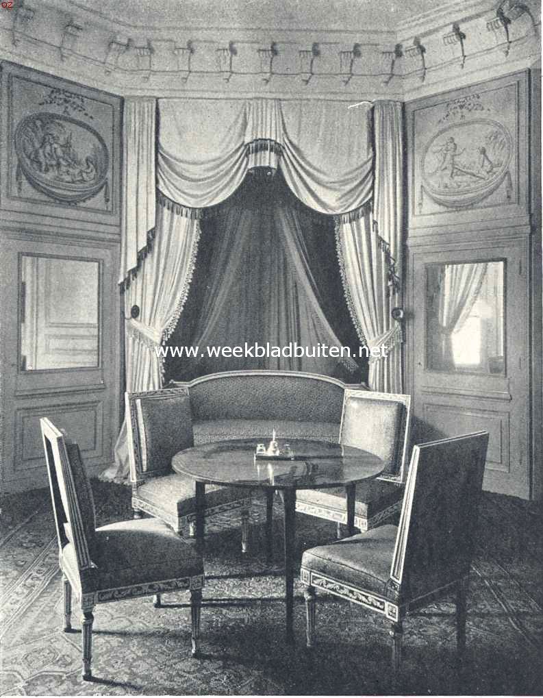 Het Paviljoen te Haarlem. De slaapkamer van 